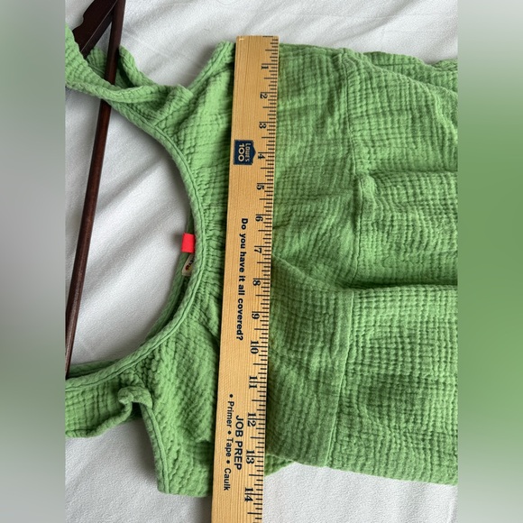 Marine Layer Jude Flutter Sleeve Dress Women Small Jade Sheen green tiered flowy - Picture 9 of 10